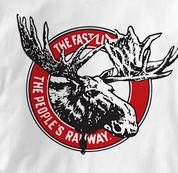 Canada National Railway T Shirt Vintage Moose WHITE Railroad T Shirt Train T Shirt Vintage Moose T Shirt